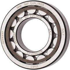 SKF - 30mm Bore Diam, 62mm Outside Diam, 16mm Wide Cylindrical Roller Bearing - 38,000 N Dynamic Capacity, 36,500 Lbs. Static Capacity - Apex Tool & Supply