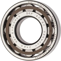 SKF - 35mm Bore Diam, 80mm Outside Diam, 21mm Wide Cylindrical Roller Bearing - 64,400 N Dynamic Capacity, 63,000 Lbs. Static Capacity - Apex Tool & Supply