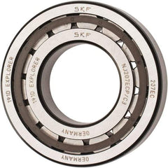 SKF - 35mm Bore Diam, 72mm Outside Diam, 17mm Wide Cylindrical Roller Bearing - 48,400 N Dynamic Capacity, 48,000 Lbs. Static Capacity - Apex Tool & Supply
