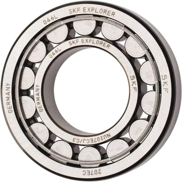 SKF - 35mm Bore Diam, 72mm Outside Diam, 17mm Wide Cylindrical Roller Bearing - 48,400 N Dynamic Capacity, 48,000 Lbs. Static Capacity - Apex Tool & Supply
