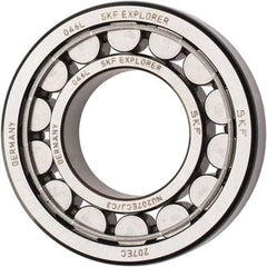 SKF - 35mm Bore Diam, 72mm Outside Diam, 17mm Wide Cylindrical Roller Bearing - 48,400 N Dynamic Capacity, 48,000 Lbs. Static Capacity - Apex Tool & Supply