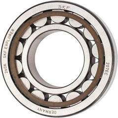 SKF - 35mm Bore Diam, 72mm Outside Diam, 17mm Wide Cylindrical Roller Bearing - 48,400 N Dynamic Capacity, 48,000 Lbs. Static Capacity - Apex Tool & Supply