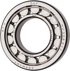 SKF - 40mm Bore Diam, 80mm Outside Diam, 18mm Wide Cylindrical Roller Bearing - 53,900 N Dynamic Capacity, 53,000 Lbs. Static Capacity - Apex Tool & Supply