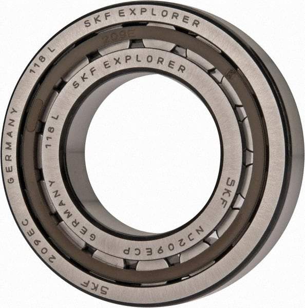 SKF - 45mm Bore Diam, 85mm Outside Diam, 19mm Wide Cylindrical Roller Bearing - 60,500 N Dynamic Capacity, 64,000 Lbs. Static Capacity - Apex Tool & Supply
