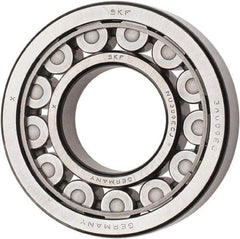 SKF - 45mm Bore Diam, 100mm Outside Diam, 25mm Wide Cylindrical Roller Bearing - 99,000 N Dynamic Capacity, 100,000 Lbs. Static Capacity - Apex Tool & Supply