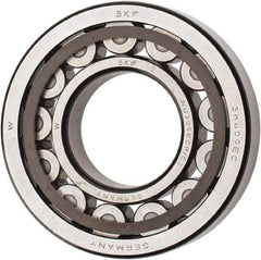 SKF - 45mm Bore Diam, 100mm Outside Diam, 25mm Wide Cylindrical Roller Bearing - 99,000 N Dynamic Capacity, 100,000 Lbs. Static Capacity - Apex Tool & Supply