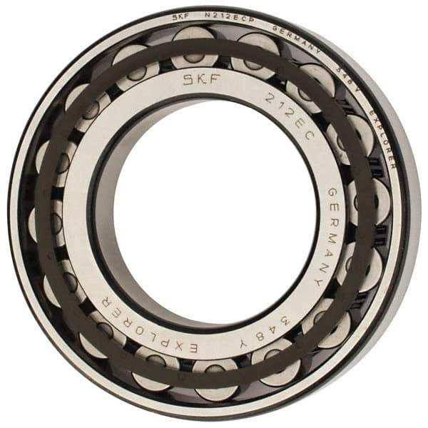 SKF - 60mm Bore Diam, 110mm Outside Diam, 22mm Wide Cylindrical Roller Bearing - 93,500 N Dynamic Capacity, 102,000 Lbs. Static Capacity - Apex Tool & Supply