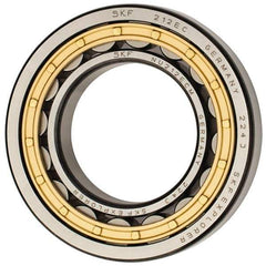 SKF - 60mm Bore Diam, 110mm Outside Diam, 22mm Wide Cylindrical Roller Bearing - 93,500 N Dynamic Capacity, 102,000 Lbs. Static Capacity - Apex Tool & Supply