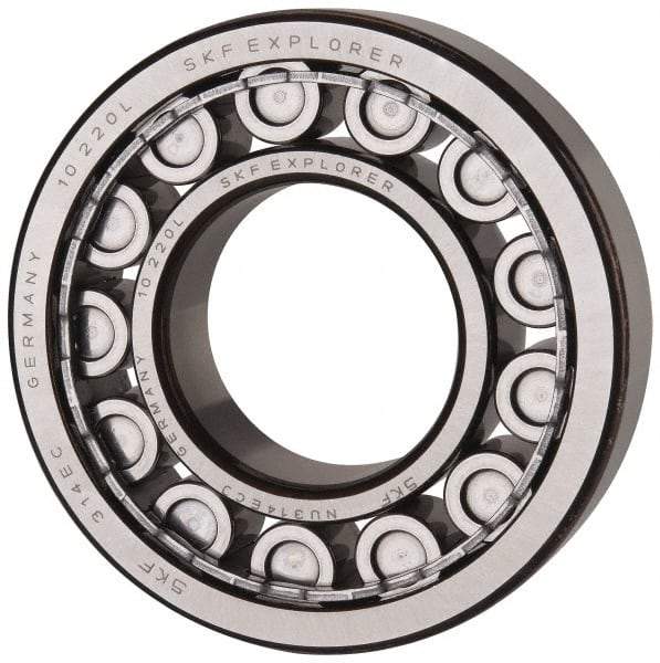 SKF - 70mm Bore Diam, 150mm Outside Diam, 35mm Wide Cylindrical Roller Bearing - 205,000 N Dynamic Capacity, 228,000 Lbs. Static Capacity - Apex Tool & Supply