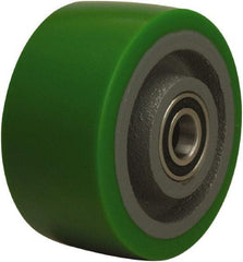 Hamilton - 4 Inch Diameter x 2 Inch Wide, Polyurethane on Cast Iron Caster Wheel - 750 Lb. Capacity, 2-1/2 Inch Hub Length, 1/2 Inch Axle Diameter, Sealed Precision Ball Bearing - Apex Tool & Supply