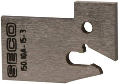 Seco - 0.61" Blade Height, 3/32" Blade Width, 1.303" OAL, Neutral Cut, Single End Indexable Cut-Off Blade - 150.10A Blade, 150.10 Series - Apex Tool & Supply