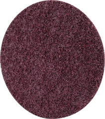 3M - 5" Coarse Grade Ceramic Deburring Disc - Quick Change Connection, Maroon, 12,000 Max RPM - Apex Tool & Supply