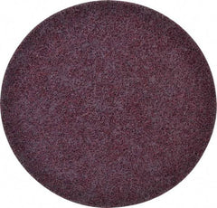3M - 7" Coarse Grade Ceramic Deburring Disc - Quick Change Connection, Maroon, 8,600 Max RPM - Apex Tool & Supply
