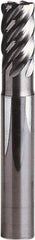 Seco - 6mm, 5 Flute, Single End, Solid Carbide, 0.5mm Corner Radius End Mill - 55mm OAL, 41° Helix, Right Hand Flute, 9mm LOC, Right Hand Cut, 15mm Extended Reach - Apex Tool & Supply