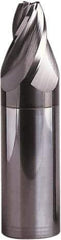 Seco - 15° Taper Angle per Side, 8mm Small End Diam, 20mm LOC, Solid Carbide 4 Flute Tapered Square End Mill - 80mm OAL, 20mm Shank Diam, Spiral Flute, 30° Helix - Apex Tool & Supply