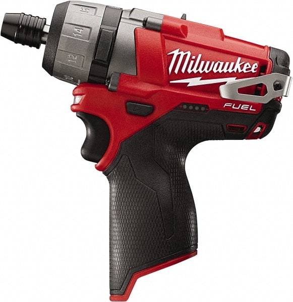 Milwaukee Tool - 12 Volts, Lithium-Ion Battery, Pistol Grip Cordless Screwdriver - 2 Speeds, 450 and 1,700 RPM, 325 Inch/Lbs. Torque, 2 Speed - Apex Tool & Supply