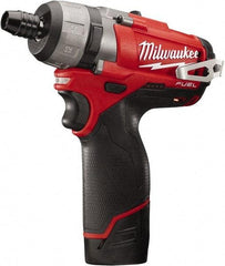 Milwaukee Tool - 12 Volts, Lithium-Ion Battery, Pistol Grip Cordless Screwdriver - 2 Speeds, 450 and 1,700 RPM, 325 Inch/Lbs. Torque, 2 Speed - Apex Tool & Supply