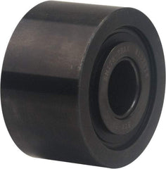 Accurate Bushing - 1-1/8" Bore, 3-1/2" Roller Diam x 2" Roller Width, Carbon Steel Plain Yoke Roller - 17,600 Lb Dynamic Load Capacity, 2-1/16" Overall Width - Apex Tool & Supply