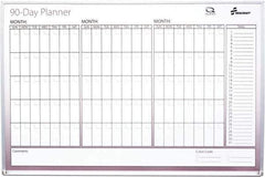 Ability One - 2" High x 27" Wide Dry Erase - Mylar Laminated, 39" Deep, Includes Accessory Tray, Mounting Kit, Instructions & Four Dry Erase Markers (Black, Blue, Green, Red) - Apex Tool & Supply