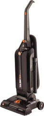 Hoover - Single Motor Lightweight Upright Vacuum Cleaner - 13-1/2" Cleaning Width, 12" Amps, Comfort Hand Grip, Black & Orange - Apex Tool & Supply