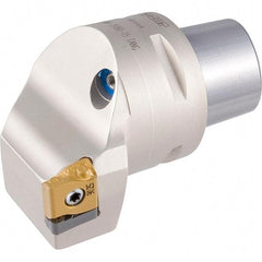 Iscar - Right Hand Cut, Size C5, LNMX Insert Compatiblity, External Modular Turning & Profiling Cutting Unit Head - 35mm Ctr to Cutting Edge, 60mm Head Length, Through Coolant, Series Heliturn - Apex Tool & Supply