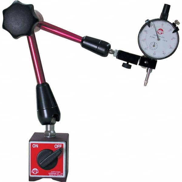 Techniks - Magnetic Indicator Bases Base Length (Inch): 2-3/8 Base Width (Inch): 2 - Apex Tool & Supply