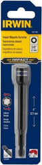 Irwin - 3/8" Magnetic Nutsetter - 1/4" Hex Drive, 4" OAL, 9/16" Socket Nose Diam - Apex Tool & Supply