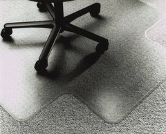 Ability One - 60" Long x 60" Wide, Chair Mat - Single Lip, Straight Edge Style - Apex Tool & Supply