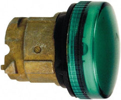 Schneider Electric - Green Lens LED Pilot Light - Round Lens, Shock Resistant, Vibration Resistant, Water Resistant - Apex Tool & Supply
