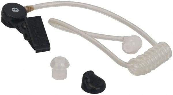 Motorola - One Wire Surveillance, In-Line & Push to Talk Microphone Surveillance Earpiece with Microphone - Black, Use with Motorola CLS/RM/RDX/DTR/DLR Radios - Apex Tool & Supply