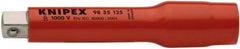 Knipex - 3/8" Drive Insulated Socket Extension - 5" OAL - Apex Tool & Supply