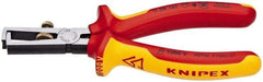 Knipex - 7 AWG to 13/64" Capacity Insulated Wire Stripper - 6-1/4" OAL, 1000 Volt Insulated Handle - Apex Tool & Supply