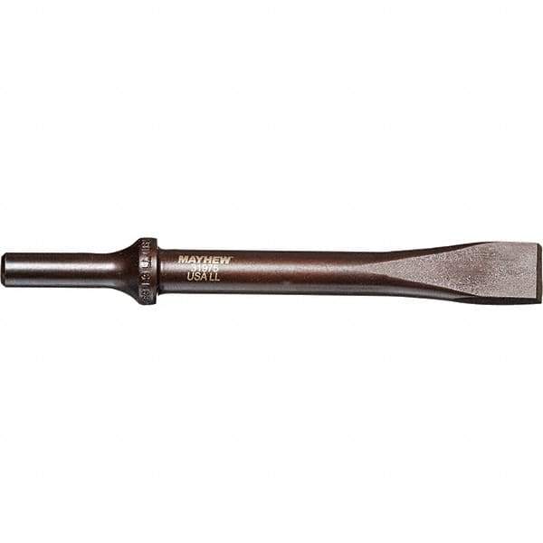 Mayhew - 5/8" Head Width, 6-1/2" OAL, Rivet Cutter Chisel - Round Drive, Round Shank, Steel - Apex Tool & Supply