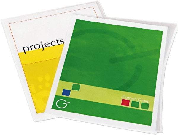 FELLOWES - 50 Piece, 3 mil Thick Plastic Pouch - 11-1/2 Inch Wide x 9 Inch High - Apex Tool & Supply