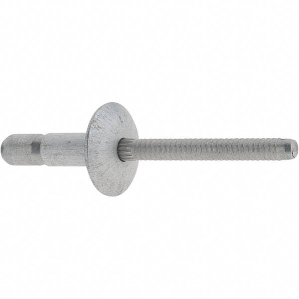 Marson - Truss Head Aluminum Structural Blind Rivet - Aluminum Mandrel, 0.062" to 0.27" Grip, 0.53" Head Diam, 0.191" to 0.201" Hole Diam, 0.415" Length Under Head, 3/16" Body Diam - Apex Tool & Supply