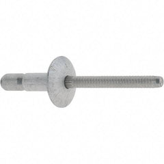 Marson - Truss Head Aluminum Structural Blind Rivet - Aluminum Mandrel, 0.062" to 0.27" Grip, 0.53" Head Diam, 0.191" to 0.201" Hole Diam, 0.415" Length Under Head, 3/16" Body Diam - Apex Tool & Supply