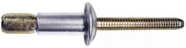 Marson - Countersunk Head Aluminum Structural Blind Rivet - Aluminum Mandrel, 0.16" to 0.475" Grip, 0.41" Head Diam, 0.261" to 0.272" Hole Diam, 0.575" Length Under Head, 1/4" Body Diam - Apex Tool & Supply