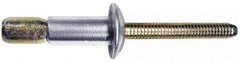 Marson - Countersunk Head Aluminum Structural Blind Rivet - Aluminum Mandrel, 0.16" to 0.475" Grip, 0.41" Head Diam, 0.261" to 0.272" Hole Diam, 0.575" Length Under Head, 1/4" Body Diam - Apex Tool & Supply
