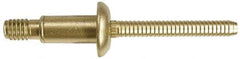 Marson - Protruding Head Steel Structural Blind Rivet - Steel Mandrel, 0.189" to 0.268" Grip, 0.53" Head Diam, 0.261" to 0.272" Hole Diam, 1/4" Body Diam - Apex Tool & Supply