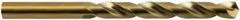 Hertel - 15mm 135° Cobalt Jobber Drill - Oxide/Gold Finish, Spiral Flute, 169mm OAL, Split Point - Apex Tool & Supply