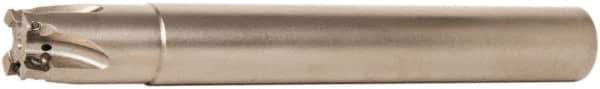 Walter - 1" Cut Diam, 8mm Max Depth of Cut, 1" Shank Diam, 8" OAL, Indexable Square Shoulder End Mill - AD.T 0803.. Inserts, Cylindrical Shank, 90° Lead Angle - Apex Tool & Supply