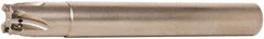 Walter - 1" Cut Diam, 8mm Max Depth of Cut, 1" Shank Diam, 8" OAL, Indexable Square Shoulder End Mill - AD.T 0803.. Inserts, Cylindrical Shank, 90° Lead Angle - Apex Tool & Supply