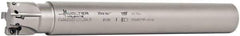 Walter - 1-1/4" Cut Diam, 11mm Max Depth of Cut, 1-1/4" Shank Diam, 10" OAL, Indexable Square Shoulder End Mill - AD.T 1204.. Inserts, Cylindrical Shank, 90° Lead Angle - Apex Tool & Supply