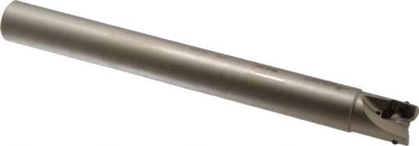 Walter - 3/4" Cut Diam, 11mm Max Depth of Cut, 3/4" Shank Diam, 7.53" OAL, Indexable Square Shoulder End Mill - AD.T 1204.. Inserts, Cylindrical Shank, 90° Lead Angle - Apex Tool & Supply