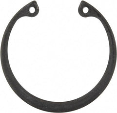 Rotor Clip - 0.062" Thick, Phosphate Finish, Steel Snap Internal Retaining Ring - 0.068" Groove Width, 0.05" Groove Depth, 1.725" Groove Diam, Grade 1060-1090 - Apex Tool & Supply