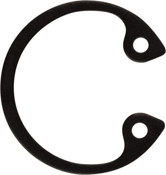 Rotor Clip - 0.035" Thick, Phosphate Finish, Steel Snap Internal Retaining Ring - 0.039" Groove Width, 0.017" Groove Depth, 0.596" Groove Diam, Grade 1060-1090 - Apex Tool & Supply
