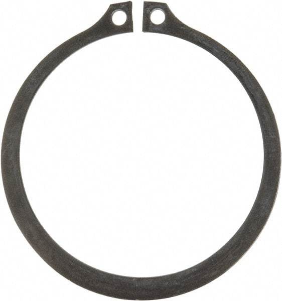 Rotor Clip - 2.36" Groove Diam, 2-1/2" Shaft Diam, Phosphate Steel, Snap External Retaining Rings - 0.086" Groove Width, 0.07" Groove Depth, 0.078" Ring Thickness, Grade 1060-1090 - Apex Tool & Supply