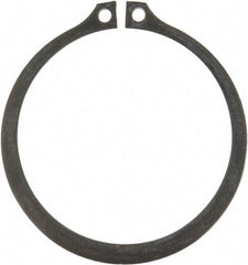 Rotor Clip - 2.36" Groove Diam, 2-1/2" Shaft Diam, Phosphate Steel, Snap External Retaining Rings - 0.086" Groove Width, 0.07" Groove Depth, 0.078" Ring Thickness, Grade 1060-1090 - Apex Tool & Supply