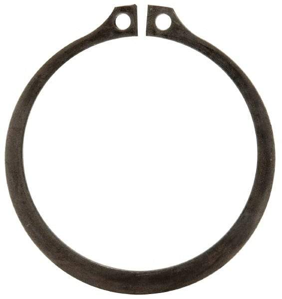 Rotor Clip - 2.12" Groove Diam, 2-1/4" Shaft Diam, Phosphate Steel, Snap External Retaining Rings - 0.086" Groove Width, 0.065" Groove Depth, 0.078" Ring Thickness, Grade 1060-1090 - Apex Tool & Supply