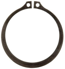 Rotor Clip - 2.12" Groove Diam, 2-1/4" Shaft Diam, Phosphate Steel, Snap External Retaining Rings - 0.086" Groove Width, 0.065" Groove Depth, 0.078" Ring Thickness, Grade 1060-1090 - Apex Tool & Supply